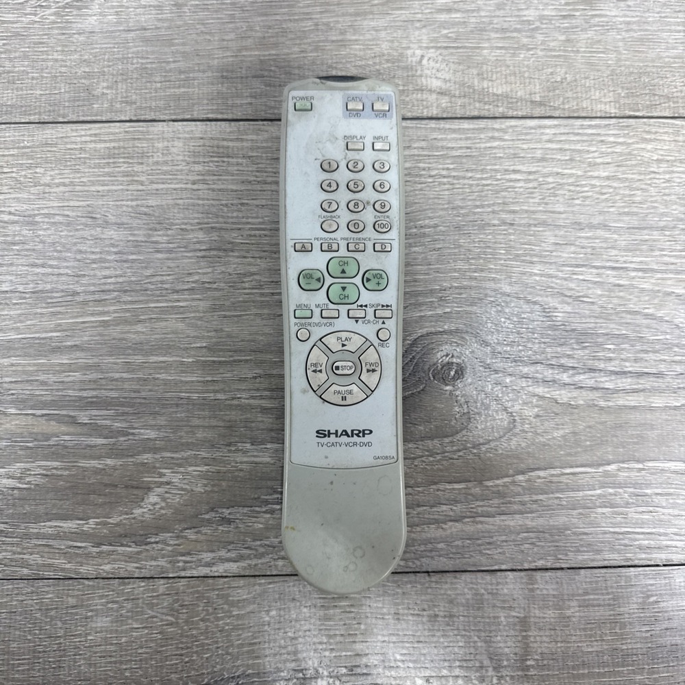 Sharp GA219SA TV-CATV-VCR-DVD Remote Control OEM